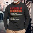 Sviluppatore Debugging Computer Scientist Geek Coder Maglietta a maniche lunghe Regalos para ancianos