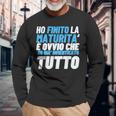 T Divertenti Maturità Ho Finito La Maturità È Ovvio Ch Maglietta a maniche lunghe Regalos para ancianos