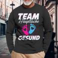 Team Hauptsache Gesund Gender Reveal Langarmshirts Geschenke für alte Männer