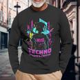 Techno Is Life's Rhythm Langarmshirts Geschenke für alte Männer