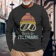 Telemark Retro Sci Tacco Libero Sci Nordico Maglietta a maniche lunghe Regalos para ancianos