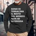 Terracina Città Simpatica Uomo Donna Bambino Souvenir Maglietta a maniche lunghe Regalos para ancianos
