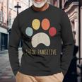 Think Pawsitive Zampa Di Cane Cucciolointage Maglietta a maniche lunghe Regalos para ancianos