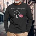Tieni Ti È Caduto Questo Cervello Sarcasmo Frasi Divertenti Maglietta a maniche lunghe Regalos para ancianos