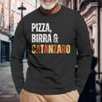 Tifoso Catanzaro Pizza Birra Uomo Semplice Maglietta a maniche lunghe Regalos para ancianos