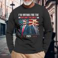 Trump I'm Voting For The Outlaw And Hillbilly Trump Vance Long Sleeve T-Shirt Gifts for Old Men