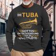 Tuba Entschädigung Querflöte Blasmusik Festival Bass Tubist Langarmshirts Geschenke für alte Männer