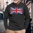 Uk Union Jack Bandiera Inglese Inghilterra Pride Britannica Maglietta a maniche lunghe Regalos para ancianos