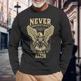 Never Underestimate The Power Of Bardo Personalized Last Name Long Sleeve T-Shirt Gifts for Old Men