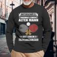 Unterschätze Niemals Einen Alten Mann Table Tennis Langarmshirts Geschenke für alte Männer