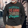 Uomo 70 Anni Adesso Sono Perfetto Regalo Compleanno Per I 70 Anni Maglietta a maniche lunghe Regalos para ancianos