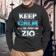 Uomo Keep Calm Sto Per Diventare Zio Nipote Annuncio Nascita Maglietta a maniche lunghe Regalos para ancianos