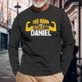Uomo Nome Daniel Divertente Scritta Nome Maglietta a maniche lunghe Regalos para ancianos
