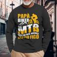 Uomo Papa Biker Mtb Uomo Mountain Bike Divertente Bici Regalo Maglietta a maniche lunghe Regalos para ancianos