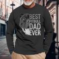 Uomo Pitbull Dad Dog Maglietta a maniche lunghe Regalos para ancianos
