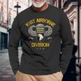 US Army 101St Airborne Divisioneteran Usa Bandieraintage Maglietta a maniche lunghe Regalos para ancianos