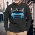 V8 Motor Racing Car 7Th Gen Usa Blu Maglietta a maniche lunghe Regalos para ancianos