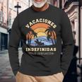 Vacaciones Indefinidas Regalo Feliz Jubilación Camiseta de manga larga Regalos para ancianos