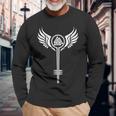 Valkyrie Simboloalknut Odinoichinghi Asgard Rune Maglietta a maniche lunghe Regalos para ancianos