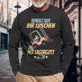 Verneigt Euch Ihr Luschen Der Lagergott Ist Da Flagler S Langarmshirts Geschenke für alte Männer