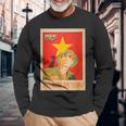 Vietcong Propaganda Poster -Ietnam Guerra Comunista Comunista Maglietta a maniche lunghe Regalos para ancianos
