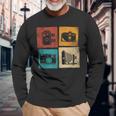 Vintage Analogue Photography Cameras Retro Film Photography Langarmshirts Geschenke für alte Männer