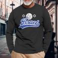 Vintage Atletico Sport Israele Baseball Stella Di David Maglietta a maniche lunghe Regalos para ancianos