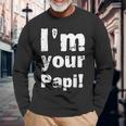 Vintage I'm Your Papi Uomo Donna Maglietta a maniche lunghe Regalos para ancianos