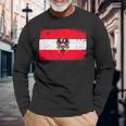 Vintage Österreich Flagge Langarmshirts Geschenke für alte Männer