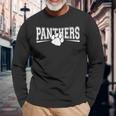 Vintage Panthers School Sports Name Spirit Go Back To School Long Sleeve T-Shirt Gifts for Old Men