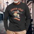 Vintage Santa Cruz California Skeleton Skateboarder Langarmshirts Geschenke für alte Männer