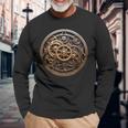 Vintage Steampunk Gears Langarmshirts Geschenke für alte Männer