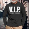 Vip Regalo Divertente Pensione Pensionato Dialettoeneto Maglietta a maniche lunghe Regalos para ancianos