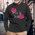 Viva Laida Rose Day Of The Dead Di Los Muertos Langarmshirts Geschenke für alte Männer