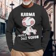 Voodoo Doll Sarcasm Karma Regelt Das Schon Langarmshirts Geschenke für alte Männer