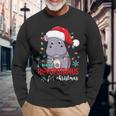 I Want A Hippopotamus For Christmas Cute Christmas Costume Long Sleeve T-Shirt Gifts for Old Men