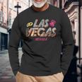 Wedding Las Vegas Nevada Bride Groom Bouquet Rings Long Sleeve T-Shirt Gifts for Old Men