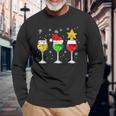 Weihnachten Prosecco Wein Lustiges Sekt Weinglas Geschenk Langarmshirts Geschenke für alte Männer