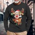 Weihnachten Rentier Rudolph Lustig Geschenk Langarmshirts Geschenke für alte Männer