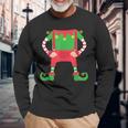 Weihnachtself Kostüm Elf Wichtel Weihnachtszwerg Langarmshirts Geschenke für alte Männer