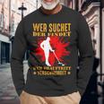 Wer Suchet Der Find Sondel Sondler Metal Detector Langarmshirts Geschenke für alte Männer