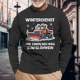 Winterdienst Schneepflugfahrer Humor Schneepflug Langarmshirts Geschenke für alte Männer