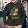 In A World Full Of Bookworms Be A Book Dragon Langarmshirts Geschenke für alte Männer