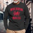 Wrexham Wales Retrointage Langarmshirts Geschenke für alte Männer