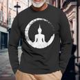 Yoga Meditazione Buddha Yoga Insegnante Maglietta a maniche lunghe Regalos para ancianos