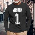 Yoshua Sostenitore Numero 1 Del Più Grande Fan Maglietta a maniche lunghe Regalos para ancianos