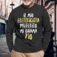 Zio Di Nipote Elettricista Testo Divertente Zio Maglietta a maniche lunghe Regalos para ancianos