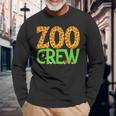 Zoo Safari Crew Gita Allo Zoo Squadra Selvaggia Che Abbina Animali Maglietta a maniche lunghe Regalos para ancianos