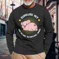 Zuhause Ist Wo Meine Schweine Sind Für Bauern & Farmers Langarmshirts Geschenke für alte Männer