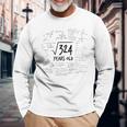 18° Compleanno Radice Di 324 Matematica Nerd Matematica Maglietta a maniche lunghe Regalos para ancianos